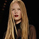 Model presents creation by Kaviar Gauche at Berlin Fashion Week Autumn/Winter 2012 in Berlin