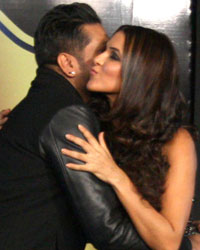 Neha Dhupia and Designer Rocky S