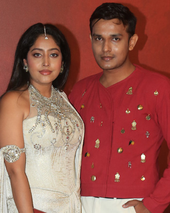 Gaurav Gupta showcased his first-ever bridal couture collection, titled "The Vow", at the Jio World Convention Centre in Mumbai