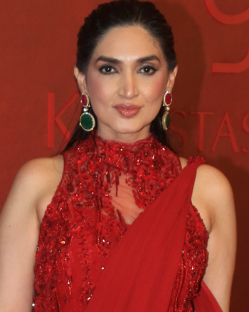 Gaurav Gupta showcased his first-ever bridal couture collection, titled "The Vow", at the Jio World Convention Centre in Mumbai