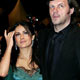 Mexican actress Salma Hayek poses with Sarajevo-born director Emir Kusturica during red carpet arrivals in Cannes.