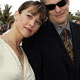 French actress Sophie Marceau poses with film producer Jim Lemley during red carpet arrivals in Cannes.