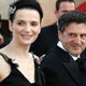 French actress Binoche and actor Auteuil arrive for Austrian director Haneke's film 'Cache' at official screening in Cannes.