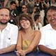 Mexican director Reygadas poses with cast members of his film at Cannes.