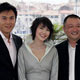 Chinese director Wang Xiaoshuai poses with actress Gao Yuanyuan and actors Qin Hao and Li Bin during a photocall for his film 'Shanghai Dreams' which is screened in-competition at the 58th Cannes Film Festival.