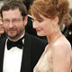 Danish director von Trier and US actress Bryce Dallas Howard arrive for the screening of 'Manderlay' at the 58th Cannes Film Festival.