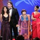 Jury members of 58th Cannes Film Festival pose with jury president Kusturica at opening ceremony in Cannes.