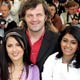 Festival jury president Emir Kusturica with jury members, Salma Hayek and Indian actress Nandita Das, during a photo call in Cannes.