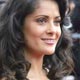 Festival jury member Mexican actress Salma Hayek poses during red carpet arrivals on festival opening night in Cannes.