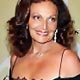 Designer Diane von Furstenberg poses for pictures at the CFDA Fashion Awards in New York