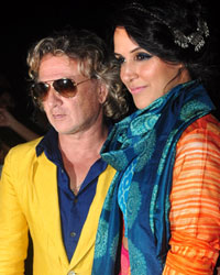 Rohit Bal and Neha Dhupia