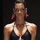 Models display creations by Puerto Rico designer Ecliptica at a fashion show during the Dominicana fashion week in Santo Domingo