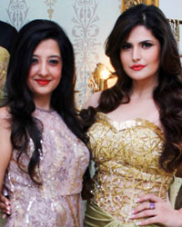 Fashion designer Amy Billimoria and Zareen Khan during a unique initiative Earth 21, a line of Eco-friendly collection