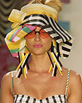 A model presents a creation from Salinas' collection during Fashion Rio Summer 2012/2013 in Rio de Janeiro