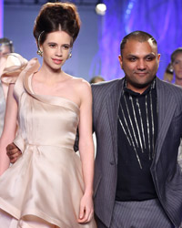 Kalki Koechlin with designer Gaurav Gupta