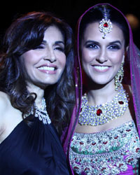 Queenie Singh and Neha Dhupia