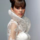 A model presents a wedding dress by the Russian fashion house Vemina during Fashion Week in Moscow.