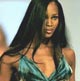 Naomi Campbell wears a creation by Mexican designer Eduardo Lucero during a fashion show at Fairmont Hotel in Acapulco, Mexico.