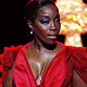 Singer Estelle walks the runway during the Heart Truth`s Red Dress Fall 2010 show during New York Fashion Week