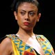 A model presents a creation by Indian designer Deepika Govind at the Wills Lifestyle India Fashion Week