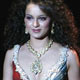 Kangana Ranaut presents a creation by Indian designers Prriya and Chintans at the Wills Lifestyle India Fashion Week