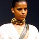 A model presents a creation by Indian designer Siddartha Tytler at the Wills Lifestyle India Fashion Week Spring/Summer 2008 collection in New Delhi