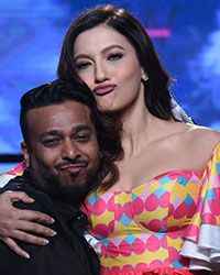 Gauhar Khan walks the ramp for Designer Ken Ferns' collection made for Romedy Now called the 'LOVE.LAUGH.LIVE'