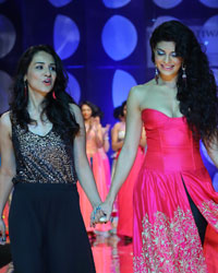 Jyotsna Tiwar and Jacqueline Fernandez at the India Bridal Fashion Week