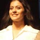 Kajol showcases a creation by designer Manish Malhotra during India fashion week