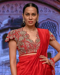 Jayanti Reddy's line of ensembles called 'Rouge' at Lakme Fashion Week 2020 Digital First Season Fluid Edition.