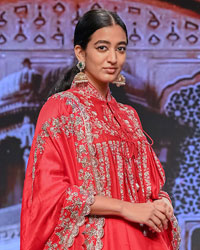 Jayanti Reddy's line of ensembles called 'Rouge' at Lakme Fashion Week 2020 Digital First Season Fluid Edition.