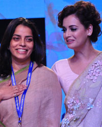 Fashion designer Anavila and Dia Mirza