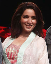 Tisca Chopra with designer duo Vineet Kataria and Rahul Arya