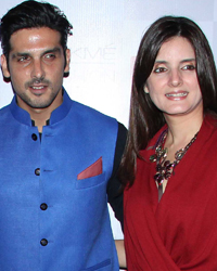 Zarine Khan, Zayed Khan and Simone Khan