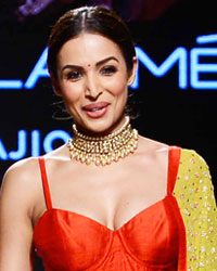 Fashion designer Divya Reddy with Malaika Arora