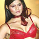 A model displays lingerie during the India launch of a new range of lingerie from international brand Lovable in Mumbai