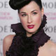 U.S. model Dita Von Teese arrives at the Moet and Chandon Fashion Tribute 2005 during London Fashion Week.