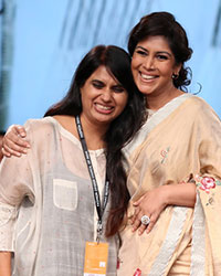 Fashion designer Pratima Pandey and Sakshi Tanwar