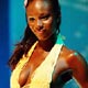 A model wears a creation by Brazilian swimwear label Meio Tom during the 2005 Lyon Mode City fashion show in Lyon