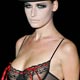 A models displays a lingerie outfit by Andres Sarda during the Pasarela Cibeles in Madrid