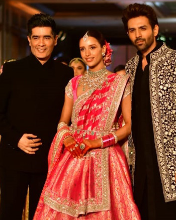 Manish Malhotra, Tripti Dimri and Kartik Aaryan