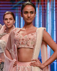 'Adorn' couture line by Pink Peacock Couture's Masumi Mewawala at Lakme Fashion Week 2020 Digital First Season Fluid Edition.