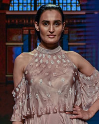 'Adorn' couture line by Pink Peacock Couture's Masumi Mewawala at Lakme Fashion Week 2020 Digital First Season Fluid Edition.