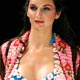 Model wears creation from Peruvian designer Jorge Luis Salinas' spring/summer collection during the Mexico fashion week