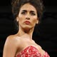 A model displays a creation by Gabriela Cadena of Ecuador on the third day of Miami Fashion Week in Florida