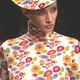 A model presents a creation as part of Agatha Ruiz de la Prada Fall/Winter 2005/06 women's collections during Milan's fashion week.