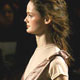 A model presents a creation as part of Pringle of Scotland Fall/Winter 2005/2006 women's collection collection in Milan.