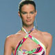 A model presents a creations as part of Emilio Pucci Spring/Summer 2005 women's collection during Milan fashion week .