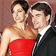 NASCAR driver Jeff Gordon and wife Ingrid Vandebosch arrive for the Metropolitan Museum of Art Costume Institute Gala in New York