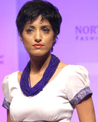 Jesse Randhawa walk the ramp for fashion show by North-East designers at the 'North East Design Fest'